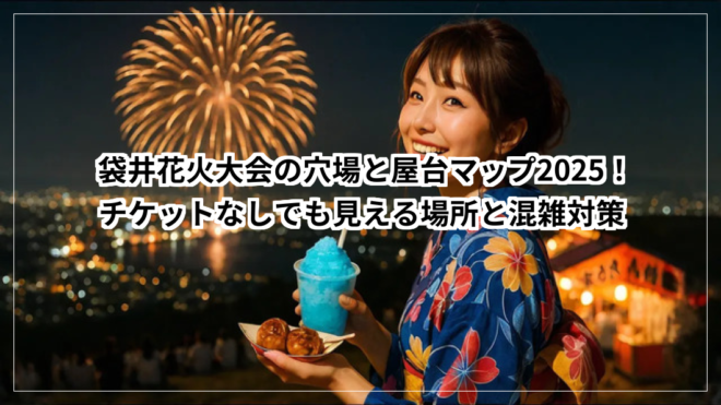 袋井花火大会の穴場と屋台