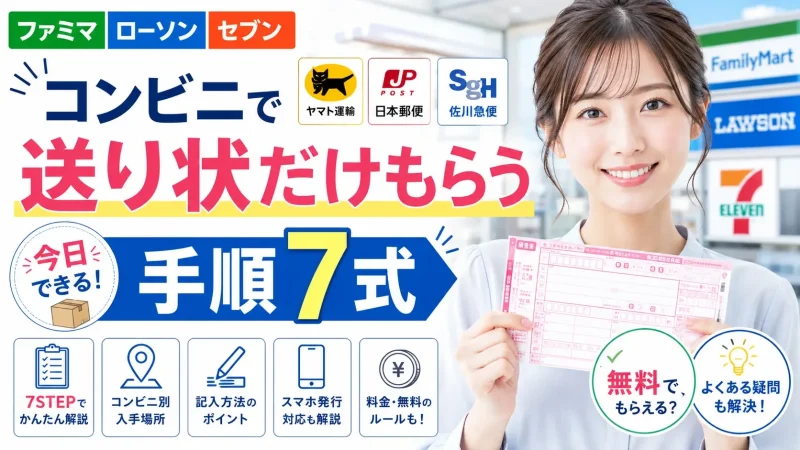 コンビニで送り状だけ受け取る